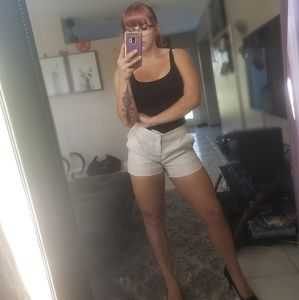 Banana Republic gold threaded shorts